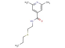 2,6-dimethyl-N-[2-(propylthio)ethyl]isonicotinamide
