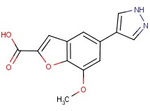 7-methoxy-5-(1H-pyrazol-4-yl)-1-benzofuran-2-carboxylic acid