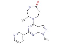 2-methyl-1-[1-methyl-6-(3-pyridinyl)-1H-pyrazolo[3,4-d]pyrimidin-4-yl]-1,4-diazepan-5-one