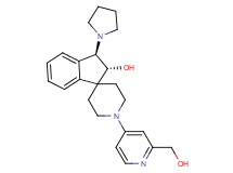(2R*,3R*)-1'-[2-(hydroxymethyl)-4-pyridinyl]-3-(1-pyrrolidinyl)-2,3-dihydrospiro[indene-1,4'-piperidin]-2-ol