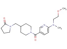 1-{[1-({6-[(2-methoxyethyl)(methyl)amino]pyridin-3-yl}carbonyl)piperidin-4-yl]methyl}pyrrolidin-2-one
