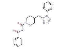 N-benzoyl-4-[(4-phenyl-4H-1,2,4-triazol-3-yl)methyl]piperidine-1-carboxamide