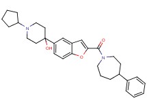 1-cyclopentyl-4-{2-[(4-phenyl-1-azepanyl)carbonyl]-1-benzofuran-5-yl}-4-piperidinol