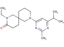 2-ethyl-8-(6-isopropyl-2-methyl-4-pyrimidinyl)-2,8-diazaspiro[5.5]undecan-3-one