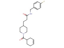3-[1-(3-cyclohexen-1-ylcarbonyl)-4-piperidinyl]-N-(4-fluorobenzyl)propanamide