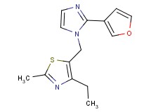 4-ethyl-5-{[2-(3-furyl)-1H-imidazol-1-yl]methyl}-2-methyl-1,3-thiazole