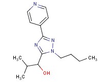 1-(1-butyl-3-pyridin-4-yl-1H-1,2,4-triazol-5-yl)-2-methylpropan-1-ol