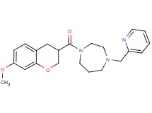 1-[(7-methoxy-3,4-dihydro-2H-chromen-3-yl)carbonyl]-4-(pyridin-2-ylmethyl)-1,4-diazepane