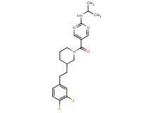 5-({3-[2-(3,4-difluorophenyl)ethyl]-1-piperidinyl}carbonyl)-N-isopropyl-2-pyrimidinamine
