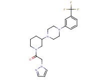 1-[1-(1H-pyrazol-1-ylacetyl)-3-piperidinyl]-4-[3-(trifluoromethyl)phenyl]piperazine