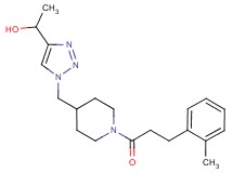 1-[1-({1-[3-(2-methylphenyl)propanoyl]-4-piperidinyl}methyl)-1H-1,2,3-triazol-4-yl]ethanol