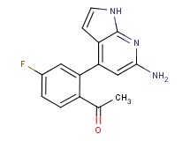 1-[2-(6-amino-1H-pyrrolo[2,3-b]pyridin-4-yl)-4-fluorophenyl]ethanone