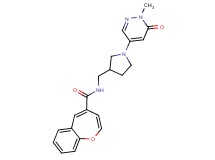 N-{[1-(1-methyl-6-oxo-1,6-dihydro-4-pyridazinyl)-3-pyrrolidinyl]methyl}-1-benzoxepine-4-carboxamide