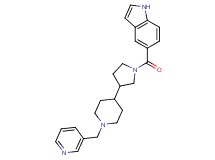 5-({3-[1-(3-pyridinylmethyl)-4-piperidinyl]-1-pyrrolidinyl}carbonyl)-1H-indole