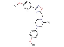 4-(4-methoxyphenyl)-1-{[3-(4-methoxyphenyl)-1,2,4-oxadiazol-5-yl]methyl}-2-methylpiperazine