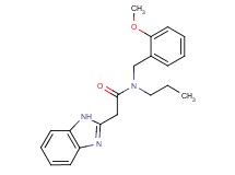 2-(1H-benzimidazol-2-yl)-N-(2-methoxybenzyl)-N-propylacetamide