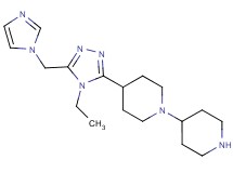 4-[4-ethyl-5-(1H-imidazol-1-ylmethyl)-4H-1,2,4-triazol-3-yl]-1,4'-bipiperidine dihydrochloride