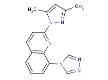2-(3,5-dimethyl-1H-pyrazol-1-yl)-8-(4H-1,2,4-triazol-4-yl)quinoline