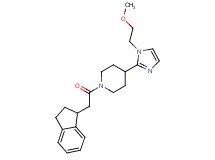 1-(2,3-dihydro-1H-inden-1-ylacetyl)-4-[1-(2-methoxyethyl)-1H-imidazol-2-yl]piperidine