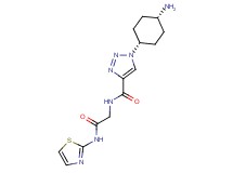 1-(cis-4-aminocyclohexyl)-N-[2-oxo-2-(1,3-thiazol-2-ylamino)ethyl]-1H-1,2,3-triazole-4-carboxamide
