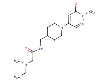N~2~-ethyl-N~2~-methyl-N~1~-{[1-(1-methyl-6-oxo-1,6-dihydro-4-pyridazinyl)-4-piperidinyl]methyl}glycinamide