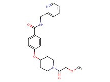 4-{[1-(methoxyacetyl)piperidin-4-yl]oxy}-N-(pyridin-2-ylmethyl)benzamide