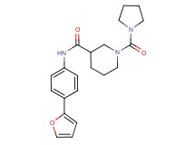N-[4-(2-furyl)phenyl]-1-(pyrrolidin-1-ylcarbonyl)piperidine-3-carboxamide