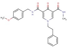 N-(4-methoxybenzyl)-N'-methyl-4-oxo-1-(2-phenylethyl)-1,4-dihydro-3,5-pyridinedicarboxamide
