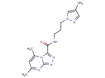5,7-dimethyl-N-[3-(4-methyl-1H-pyrazol-1-yl)propyl][1,2,4]triazolo[4,3-a]pyrimidine-3-carboxamide