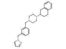 1-[3-(1H-pyrazol-1-ylmethyl)benzyl]-4-(1,2,3,4-tetrahydronaphthalen-2-yl)piperazine