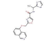 N-[1-(1H-imidazol-2-yl)ethyl]-2-[(isoquinolin-5-yloxy)methyl]-1,3-oxazole-4-carboxamide