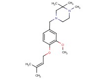4-{3-methoxy-4-[(3-methylbut-2-en-1-yl)oxy]benzyl}-1,2,2-trimethylpiperazine