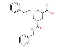 (3S*,5R*)-1-(2-phenylethyl)-5-{[(3-pyridinylmethyl)amino]carbonyl}-3-piperidinecarboxylic acid