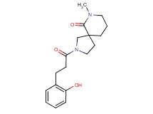 2-[3-(2-hydroxyphenyl)propanoyl]-7-methyl-2,7-diazaspiro[4.5]decan-6-one