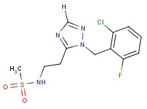 N-{2-[1-(2-chloro-6-fluorobenzyl)-1H-1,2,4-triazol-5-yl]ethyl}methanesulfonamide