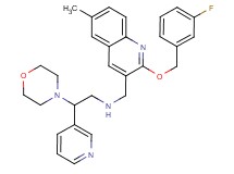 ({2-[(3-fluorobenzyl)oxy]-6-methyl-3-quinolinyl}methyl)[2-(4-morpholinyl)-2-(3-pyridinyl)ethyl]amine