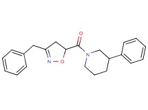 1-[(3-benzyl-4,5-dihydro-5-isoxazolyl)carbonyl]-3-phenylpiperidine