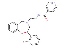 N-{2-[2-(2-fluorophenyl)-2,3-dihydro-1,4-benzoxazepin-4(5H)-yl]ethyl}isonicotinamide