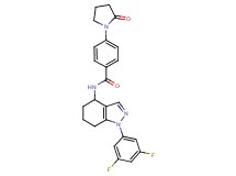 N-[1-(3,5-difluorophenyl)-4,5,6,7-tetrahydro-1H-indazol-4-yl]-4-(2-oxo-1-pyrrolidinyl)benzamide