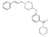 4-[3-({1-[(2E)-3-phenyl-2-propen-1-yl]-4-piperidinyl}oxy)benzoyl]morpholine
