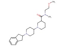 1'-(2,3-dihydro-1H-inden-2-yl)-N-(2-methoxyethyl)-N-methyl-1,4'-bipiperidine-3-carboxamide