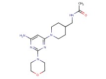 N-({1-[6-amino-2-(4-morpholinyl)-4-pyrimidinyl]-4-piperidinyl}methyl)acetamide