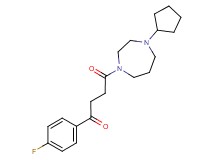 4-(4-cyclopentyl-1,4-diazepan-1-yl)-1-(4-fluorophenyl)-4-oxo-1-butanone
