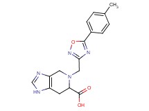 5-{[5-(4-methylphenyl)-1,2,4-oxadiazol-3-yl]methyl}-4,5,6,7-tetrahydro-1H-imidazo[4,5-c]pyridine-6-carboxylic acid
