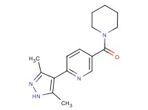 2-(3,5-dimethyl-1H-pyrazol-4-yl)-5-(piperidin-1-ylcarbonyl)pyridine