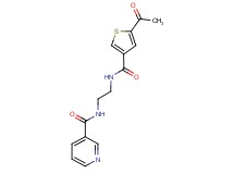 N-(2-{[(5-acetyl-3-thienyl)carbonyl]amino}ethyl)nicotinamide