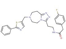 2-(4-fluorophenyl)-N-(2-{7-[(2-phenyl-1,3-thiazol-5-yl)methyl]-6,7,8,9-tetrahydro-5H-[1,2,4]triazolo[4,3-d][1,4]diazepin-3-yl}ethyl)acetamide