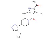 1-(4-{[4-(4-ethyl-1H-pyrazol-5-yl)piperidin-1-yl]carbonyl}-3,5-dimethyl-1H-pyrrol-2-yl)ethanone