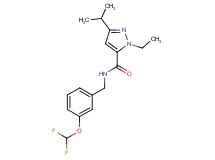 N-[3-(difluoromethoxy)benzyl]-1-ethyl-3-isopropyl-1H-pyrazole-5-carboxamide