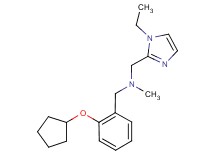 1-[2-(cyclopentyloxy)phenyl]-N-[(1-ethyl-1H-imidazol-2-yl)methyl]-N-methylmethanamine